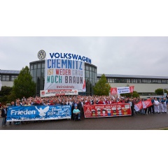 Volkswagen sends out a clear signal in Chemnitz against xenophobia, discrimination, exclusion
