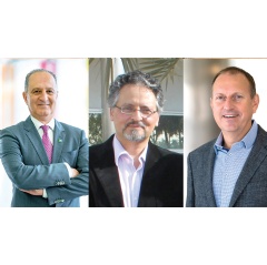 A prestigious honor: Aramco Upstream professionals (from left) Salam P. Salamy, Khaled Arouri, and Gabor G. Hursan, were selected as SPE International distinguished lecturers among more than 200 nominees.