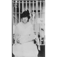 Burns, Miss Lucy, of C.U.W.S. in Jail WS109 Harris & Ewing Studio (active 1905 - 1977) 1917