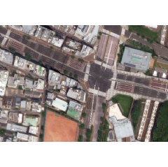 Example of Tokyo region satellite image