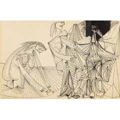 Pablo Picasso, Baigneuses et crabe, pen and India ink on paper, 1938, (Estimate: $1.2  1.8 million).