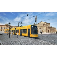 BOMBARDIER FLEXITY tram for Dresden (exterior view)