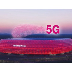 Deutsche Telekom and German soccer club FC Bayern Munich: The new 5G mobile standard is to be made available in the area around the clubs grounds, the Allianz Arena in Munich, from spring 2020.