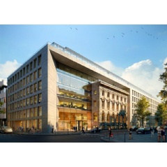 Neste’s new office in Düsseldorf is located just south of the city central, at the corner of Fürstenwall and Friedrichstrasse in the historic Friedrichstadt area. (Photo: Design Offices image bank)