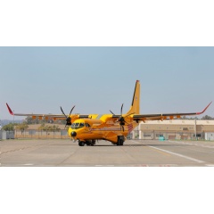 First Canadian C295, to be designated CC-295 by the RCAF, in its distinctive Search and Rescue colours.