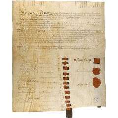 Treaty of Fort Stanwix, Oct. 22, 1794. Image courtesy of the National Archives and Records Administration