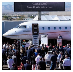 Global 6500 aircraft celebration at NBAA-BACE 2019