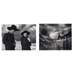 Ansel Adams (19021984), Georgia OKeeffe and Orville Cox, Canyon de Chelly National Monument, Arizona, 1937. Estimate: $12,000-18,000
Clearing Winter Storm, Yosemite Valley, California, 1938. Estimate: $30,000-50,000