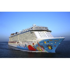 Wärtsilä will supply customized Hybrid Scrubber systems that meet and exceed the latest emissions legislation to two Norwegian Cruise Line ships. Photo: Norwegian Cruise Line.