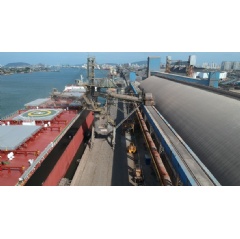 COFCO’s Terminal 12A port in Santos. COFCO is one of the top exporters of grains and oilseeds from Brazil and also has significant sugar, coffee and cotton businesses in Brazil.