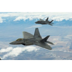 Northrop Grumman is helping the U.S. Air Force integrate net-centric 5th-to-5th generation aircraft communications capabilities using its multifunction, software-defined Freedom radios. (Credit: U.S. Air Force)