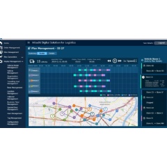 An image of a logistics optimization and operational efficiency tool built with Hitachi Digital Solution for Logistics/Delivery Optimization Service