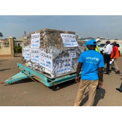 UNICEF-On 25 March 2021, 132,000 doses of the Astra Zeneca COVID-19 vaccine arrived at the Juba International Airport in South Sudan through the support of the COVAX Facility.