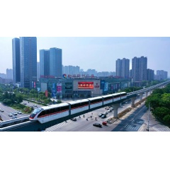 The first of its kind in China, Wuhus new monorail will be elevated and equipped with automatic train operation (ATO) grade of operation 4 (GoA4).