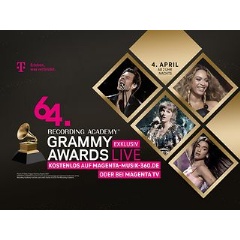 Telekom will broadcast the Grammy show on MagentaMusik 360 and on MagentaTV at 2 a.m. (CEST) on the night of 4 April.
Telekom will broadcast the Grammy show on MagentaMusik 360 and on MagentaTV at 2 a.m. (CEST) on the night of 4 April.