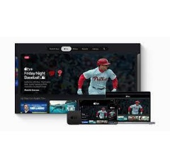Scheduled Friday Night Baseball games are available to watch for free, only on Apple TV+.
