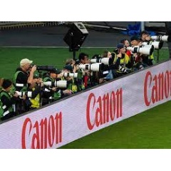 Photographers Line the Sidelines at the Rugby World Cup New Zealand 2021