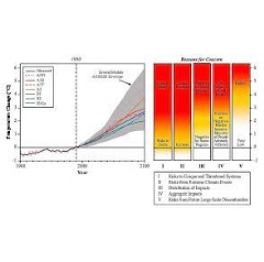 The burning embers diagram for five reasons for concern in the IPCC’s 2001 Third Assessment Report (TAR) (Source: IPCC 2001).