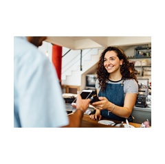 ARA and American Express Small Retail Index - Barista contactless payment