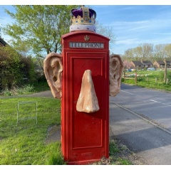 Adopted kiosk in the village of Compton, Surrey