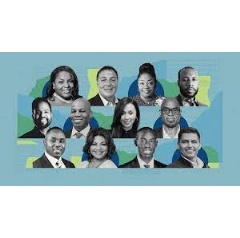 Meet Apple’s third Impact Accelerator class. Top row (from left to right): COI Energy’s SaLisa Berrien; Elite Energy Distribution’s David Strange; SEEL’s E’Lois Thomas; and GridChain’s Christopher Johnson. (see complete caption below)