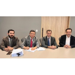 The contract signature between Alstom-Sofratesa and FITRAM for the Monorail line in the city of Santiago de los Caballeros in Dominican Republic. The signature was in the presence of the French Embassy Economic Services.