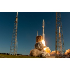 United Launch Alliance’s Atlas V rocket, with five Northrop Grumman GEM 63 solid rocket boosters, lifts off from Cape Canaveral to launch the NROL-107 mission. (Photo Credit: Northrop Grumman)
