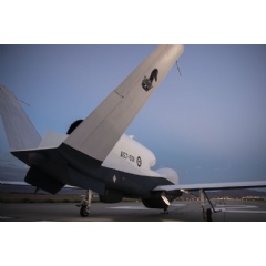Australia’s first multi-intelligence MQ-4C Triton at Northrop Grumman’s Palmdale Aircraft Integration Center in California. (Photo Credit: Northrop Grumman)
