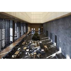 The lobby of the Aman Tokyo at Otemachi Tower. Credit: Nacasa and Partners.