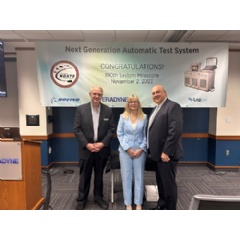 Boeing, in collaboration with the U.S. Army, Teradyne and Logisys, celebrated the milestone delivery of the 100th NGATS at the Teradyne manufacturing facility in North Reading,(see complete caption below).