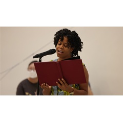 The Poetic Line, August 2023.Photo: Enid Alvarez © Solomon R. Guggenheim Foundation, New York. Presented by the Poet-in-Residence in association with the Academy of American Poets. Made possible by Van Cleef & Arpels