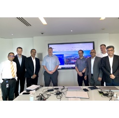Representatives from JSW and Primetals Technologies during the contract signing meeting. JSW Steel U.S.A. has been a long-time customer of Primetals Technologies and the new agreement is an extension (see complete caption below)