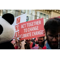 Climate activists march in Paris, France, to demand climate action (2018).
 Galle Mathieu / WWF-France