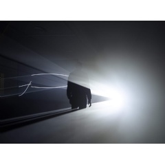 Anthony McCall, Solid Light Films and Other Works, 1971-2014. Installation view Eye Film Museum, Amsterdam 2014. Photo by Hans Wilschut. Courtesy of artist and Sprth Magers Gallery.