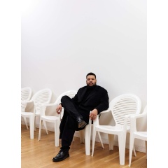Oscar Murillo, 2023. Photo by Tim Bowditch, courtesy the artist. Copyright  Oscar Murillo