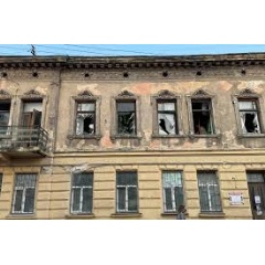 UNICEF
A building damaged in Lviv following attacks in the western Ukrainian city on Wednesday 4 September.