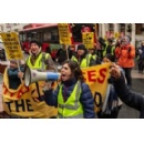 The striking staff asks the public to keep away from large London museums