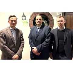 In the photo: Niko Jauhiainen, Head of Asset & Data Solutions, Energy & Utilities, Arto Junttila, CEO of Koillis-Lapin Sähkö and Sakke Rantala, CEO of TLS Group.
