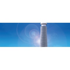 POWERSIL® 1900 A/B, WACKER’s new high-consistency silicone rubber, facilitates the low-cost, high precision production of composite insulators via spiral extrusion processes. (photo: WACKER)