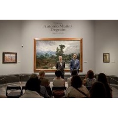 Javier Barón, curator of the exhibition and Chief Curator of XIX Century Painting of the Museo Nacional del Prado, and Alfonso Palacio, Deputy Director of the Museo Nacional del Prado, during the press conference. Photo © Museo Nacional del Prado