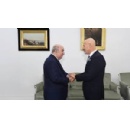 The President of the Republic of Algeria Abdelmadjid Tebboune meets Eni CEO Claudio Descalzi