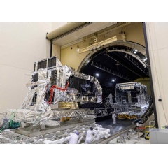 The first Next-Gen OPIR GEO satellite has completed environmental testing (thermal vacuum testing pictured above).