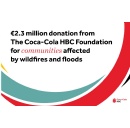 2.3 Million Donations to Help Local Communities Recover after Wildfires and Floods