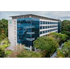 Exterior view of The Galen, the research and development facility where the Technical Center is located