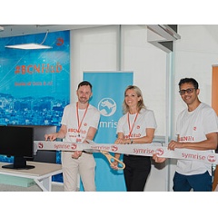 The Symrise Team opens the #BCN Hub
The Symrise Team opens the #BCN Hub. F.l.t.r.: Edward Heretsch (Head of Data + Digital Architecture), Eliza Millet (Chief Digital & Information Officer (CDIO)), Sid Raisoni (Data & AI Hub - Program Lead)