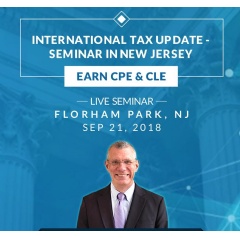 International Tax Reporting and Compliance Update Seminar NJ CPE