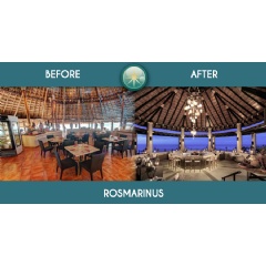 This is what Rosmarinus restaurant will look after the Royal Solaris Cancun renovation project.