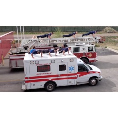 Santa Fe (NM) Firefighters Local 2059 and others are taking the #PushUpsToPushThrough challenge.
