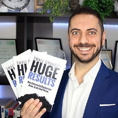 The author, George Zenon, with his Amazon Best-Selling book Small Changes, Huge Results