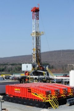 A Shell rig in Tioga County, Pennsylvania